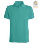 Short sleeve polo shirt with ribbed cotton sleeve bottoms. Color white X-CPU409.733