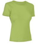 Women short sleeved T-Shirt, collar in the same fabric as the jersey, color royal blue X-CTW012.510