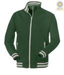 men Green long zip work sweatshirt
 JR993995.VE