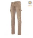 Women trousers with multi pocket and multi-season classic cut. Color grey
 PAHUMMER.MAK
