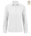 elegant shirt color white women 100% cotton X-RJ936F.BI