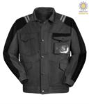 Multi season jacket with contrasting two-tone inserts. Colour black PAARIZONA.SM