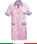 Women short sleeved working shirt sugar paper colored TCAL055.B02