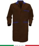 two tone work gown made in italy color brown/green RUBICOLOR.CAM.MAAZ