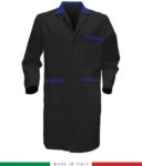 men long sleeved shirt 100% cotton for professional use black/blue
 RUBICOLOR.CAM.NEAZ