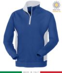 Promotional sweatshirt for work with turtleneck color royal blue with white details
 JR989552.AZ