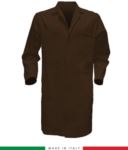 two tone work gown made in italy color brown/Red RUBICOLOR.CAM.MA