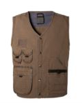 summer work vest multi-pockets blue color 100% cotton  ROHH208.MA