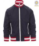 Unpadded jacket in nylon with drytech fabric; collar, cuffs and waist in rib with flag colours. Colour navy blue with Germany flag PAUNITED.BLUA