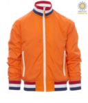 Unpadded jacket in nylon with drytech fabric; collar, cuffs and waist in rib with flag colours. Colour Orange with Holland flag PAUNITED.ARO