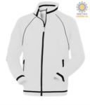 working sweatshirt in cotton and polyester White color with anti water treatment JR989293.BI