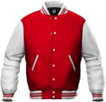 Red and White work sweatshirt X-JH043.FIR/WHT