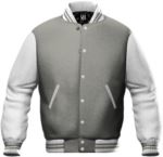 grey and white work sweatshirt X-JH043.HGR/WHT