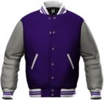 Purple and White work sweatshirt X-JH043.PUR/HGR