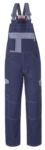 Two tone multi pocket dungarees with contrasting stitching. Colour royal blue and sky blue ROA50225.BLG