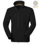Long zip fleece with chest pocket and two pockets. Double slider zipper. Colour: black PANORWAY.NE