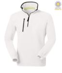 Short zip fleece, two pockets with one zipped pocket. Colour: white PADOLOMITI+.BI