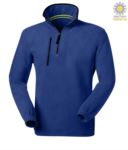 Short zip fleece, two pockets with one zipped pocket. Colour: navy blue PADOLOMITI+.AZR