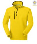 Short zip fleece, two pockets with one zipped pocket. Colour: yellow PADOLOMITI+.GI