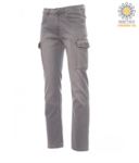 Women trousers with multi pocket and multi-season classic cut. Color grey
 PAHUMMER.GRC