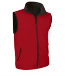 soft shell vest with long zip in polyamide and elastane and microfleece lining. Colour:grey VATUNDRA.ROS