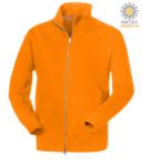 man long sleeved sweatshirt with long zip orange color PAPANAMA+.AR