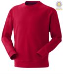 Red men round neck work sweatshirt PAMISTRAL+.RO