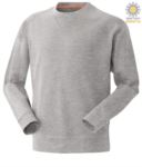 Grey men round neck work sweatshirt PAMISTRAL+.GRM