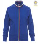 women long zip work sweatshirt in Navy Blue  colour PANAZIONALELADY.AZR