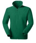 Long zip anti-pilling fleece with two pockets. Colour Apple green 
 VADAKOTA.VEK