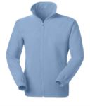 Long zip anti-pilling fleece with two pockets. Colour royal blue
 VADAKOTA.CE
