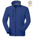 Long zip fleece with chest pocket and two pockets. Double slider zipper. Colour: navy blue PANORWAY.AZR