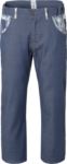 Chef trousers, elasticated waist, button fly, two front pockets, two back pockets, denim colour ROMP0801.DE