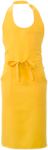 Apron with pockets and small pockets, in polyester, colour yellow ROMD0709.GI