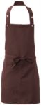 Apron with side pocket, in polyester, colour coffee ROMD0609.MA