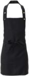 Apron with side pocket, in polyester, colour black ROMD0609.NE