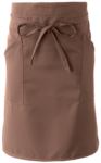 Cook apron with double pocket, fastened with a lace at the waist. Color:yellow ROMD1009.CA