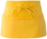 Apron with lace closure, colour yellow ROMD0109.GI