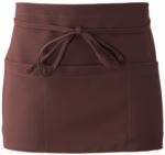 Apron with lace closure, colour brown ROMD0109.MA