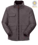 Multi pocket ripstop jacket with detachable sleeves, with hood. Colour Grey PAESCAPE.SM