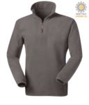 Anti pilling microfleece in 100% Polyester with short zip and elasticated fabric at the wrists, colour orange JR991671.GR