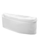 Cook hat with headgear and cotton band, color white ROR011.BI