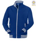 men Royal blue long zip work sweatshirt JR993996.AZ