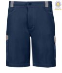 Ripstop tear proof shorts in fabric, multi-card. Colour: Grey GLARPBER.BLGR