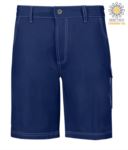 Multi pocket shorts with contrasting stitching. Color: grey PPBGL12110.BL