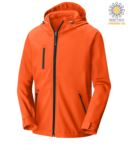 Two layer softshell jacket with hood, waterproof. Color: Grey JR991697.AR