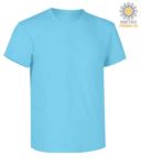 Short sleeve work t-shirt, regular fit, crew neck, OEKO-TEX certified. Colour turquoise X-CTU01T.440