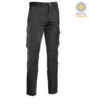 Elasticated Multi Pocket Trousers JR993011.GR