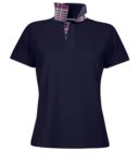 Short Sleeved Polo Shirt for woman X-AQ024.BL
