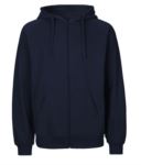 Full zip hoodie for men NWO63301.BLU